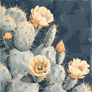 Bloeiende cactus van Adriana