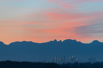 Skyline Vancouver sunset by Robinotof