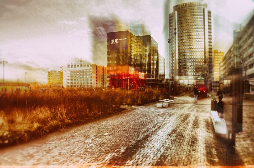 Amsterdam in red by Kunst van Karin