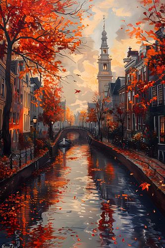 Gemälde Groningen | Gemälde von Groningen | Orangenmalerei