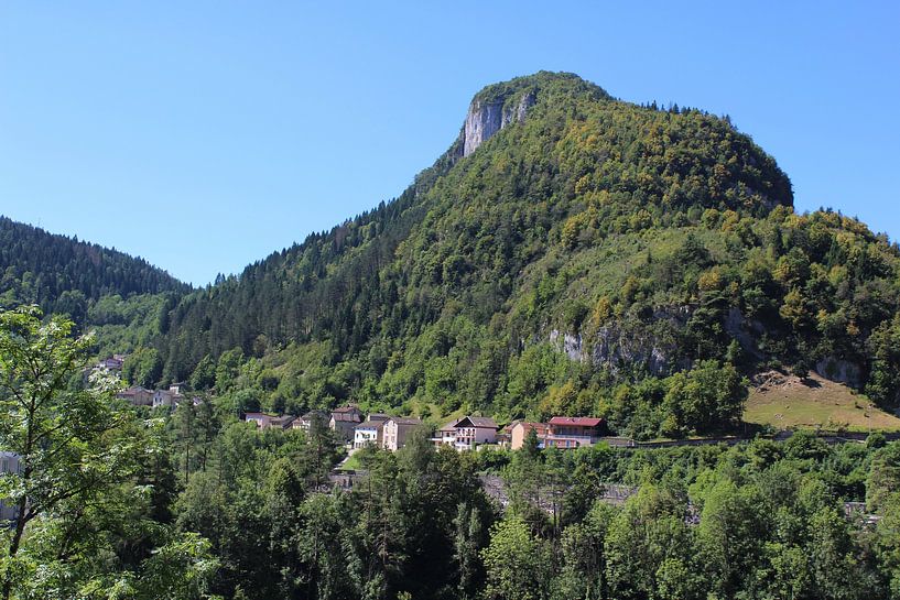 Landscape near St Claude, Haut Jura, France by Imladris Images
