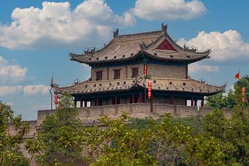 Die Stadtmauer von Xian in China von Roland Brack