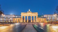 Brandenburger Tor nachts, Berlin, Deutschland von Atelier Liesjes Miniaturansicht