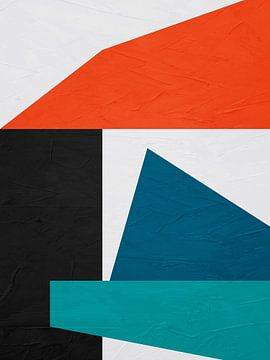 ART ABSTRAIT GÉOMÉTRIQUE MODERNE ET COLORÉ