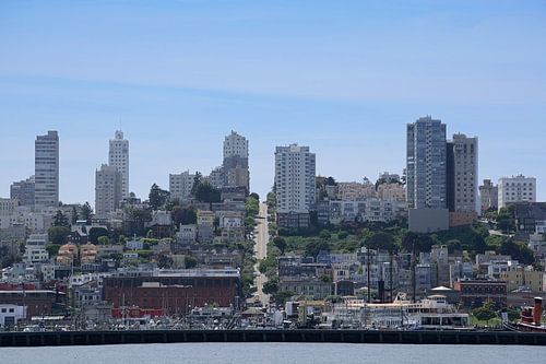 Een van de steile heuvels in San Francisco