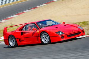 Ferrari F40 supercar driving fast