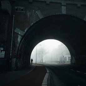Misty morning city entrance von Robert Broeke