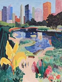 Green Skyline by Artclaud