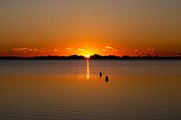 Eiland Fehmarn, zonsondergang, Fehmarn eiland, speciale zone