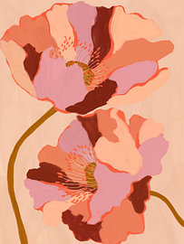 Blush Poppies van Anna Benge