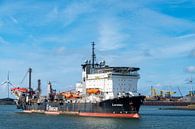 Pijplegschip Lorelay van Allseas vaart de haven binnen van Sjoerd van der Wal Fotografie thumbnail