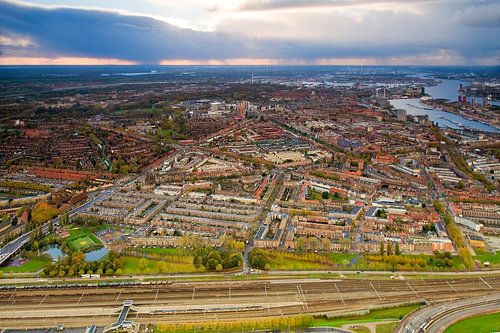 Aerial photo of Hillesluis, Bloemhof and Vreewijk in Rotterdam by Anton de Zeeuw