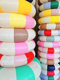 Colorful Stacked Pool Rings by Ohkimiko