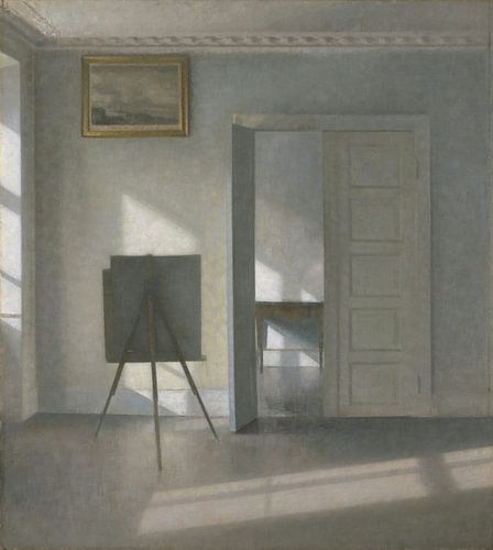 Interieur met een ezel, Bredgade 25, Vilhelm Hammershøi