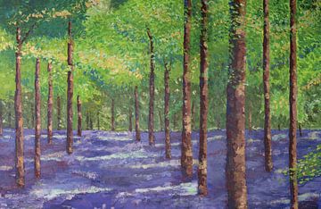 Kleurrijk bos van Marijke Doppenberg