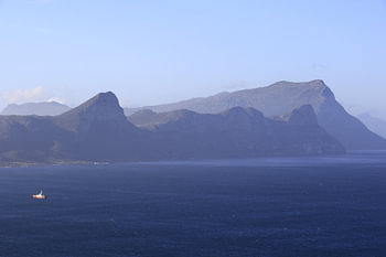 Ship at the Cape in South Africa