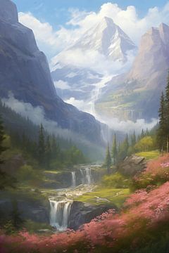 Dreamy mountain landscape by Whale & Sons