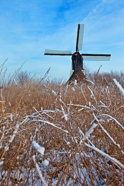 Molen nabij Uppel, Nederland van Peter Bolman