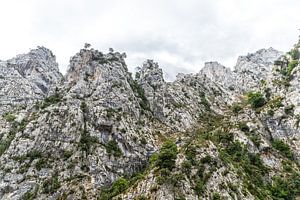 Bergtoppen met wolken, Picos de Europa
