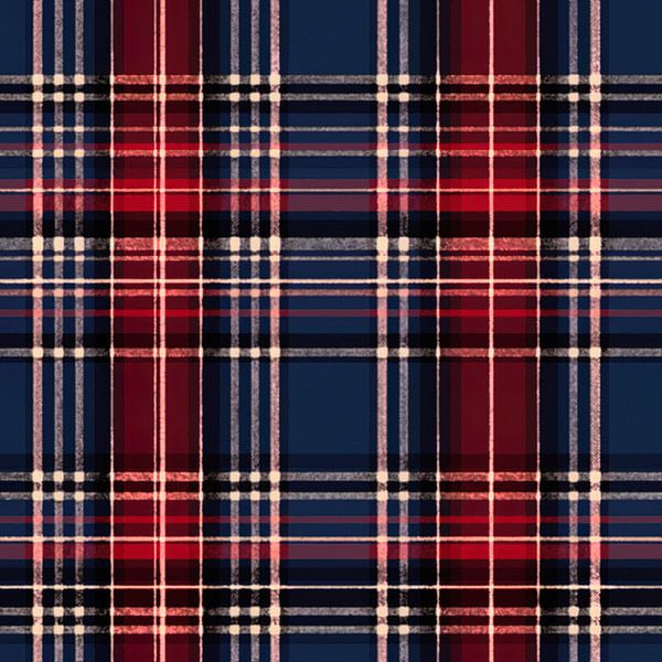 Vintage Plaid # XIII by Whale & Sons
