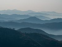 Layered mountains