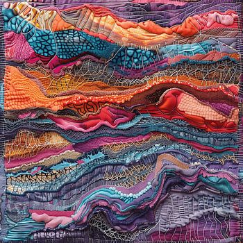 Abstrakte Textilkunst