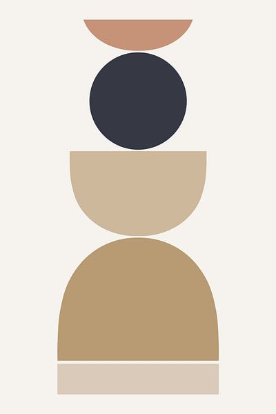 Abstracte geometrische harmonie van uplusmestudio 