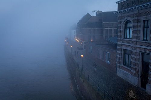 Maastricht in de mist