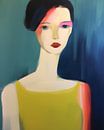 Modern and abstract minimalist portrait by Carla Van Iersel thumbnail