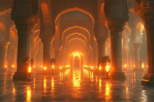 spiritueel leven in tempel