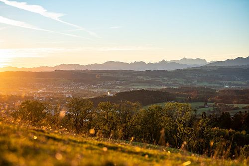 Zicht op de Zugspitze vanuit de Allgäu