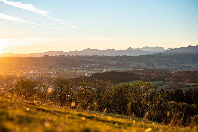 View of the Zugspitze from the Allgäu by Leo Schindzielorz