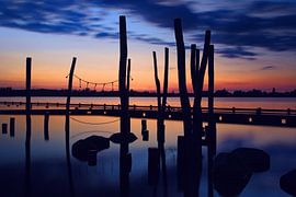 Sunset at the Loosdrecht lakes by Jennifer Hendriks