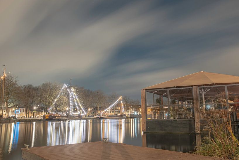 Winter evening lights at Piushaven by Freddie de Roeck