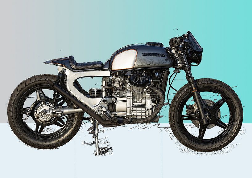 Honda CX500 caferacer von Jacques Sjouw digital artist