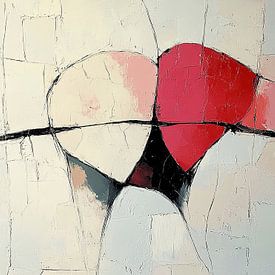 Geometrische Balance in Rot von Zen und Mehr