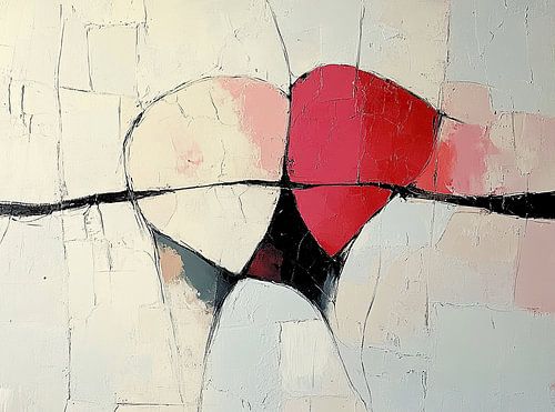 Geometric Balance in Red