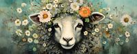 Painting Sheep Flowers