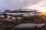 Sunrise over Svínafellsjökull van Andreas Jansen thumbnail