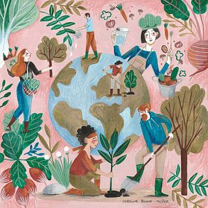 Plant een boom voor de  planeet aarde van Caroline Bonne Müller