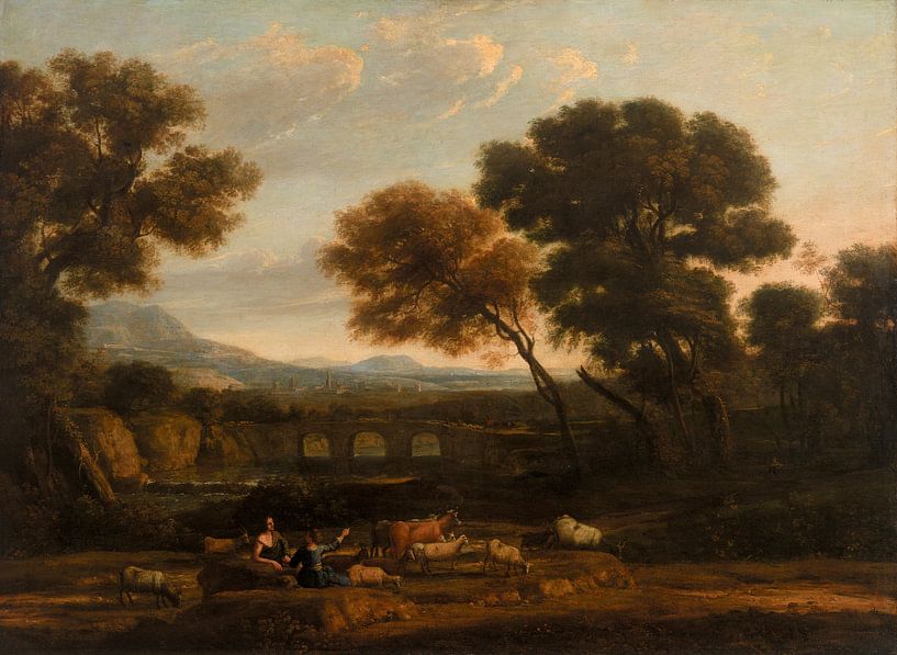 Pastoraal landschap, Claude Lorrain van Meesterlijcke Meesters