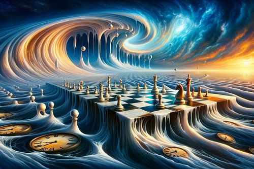 Getijden van de tijd - Een schaakspel in het universum