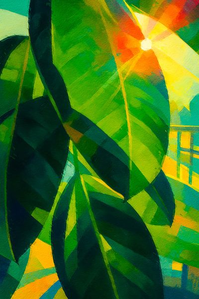 "A leaf in front of the sun" by Geert Van Baelen