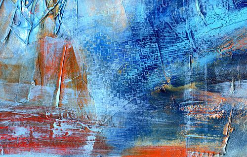 Blauwe Kunst Abstract 22