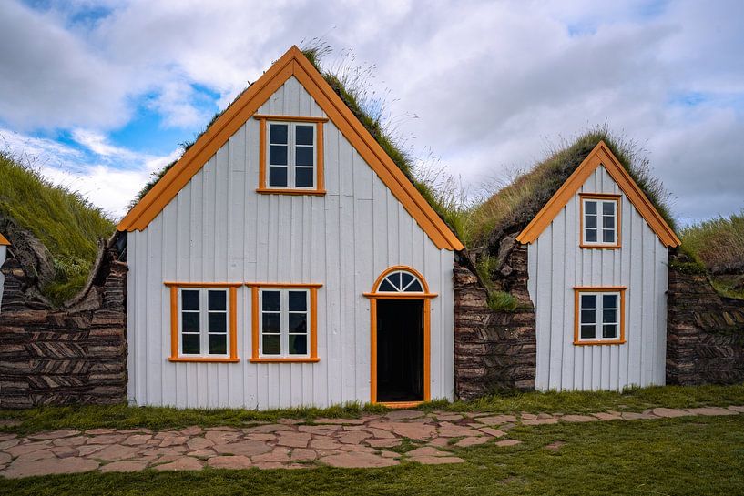 Glaumbaer turf farm museum near Varmahlid North Iceland by Thilo Wagner