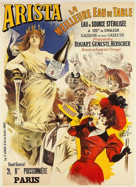 Jean de Paleologue - Arista, La Meilleure Eau De Table (1894) von Peter Balan
