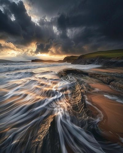 The magic of evening light over nature