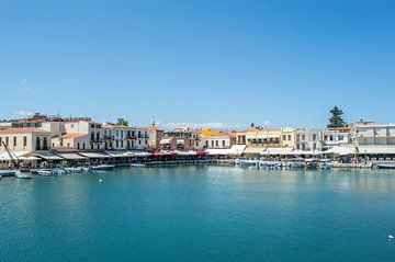 Kleurrijke Haven in de Stad Rethymnon (Kreta) van Melvin Fotografie