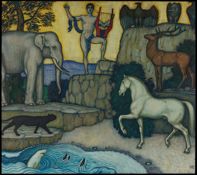 Franz von Stuck - Orpheus and the Animals (around 1924) by Peter Balan