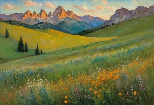 Dolomieten Zonnig Landschap